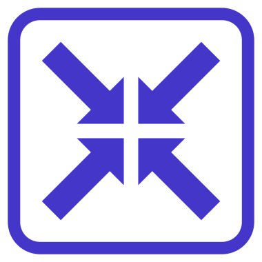 Basınç oklar bir çerçeve içinde simge vektör