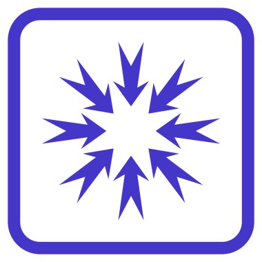 Basınç oklar bir çerçeve içinde simge vektör