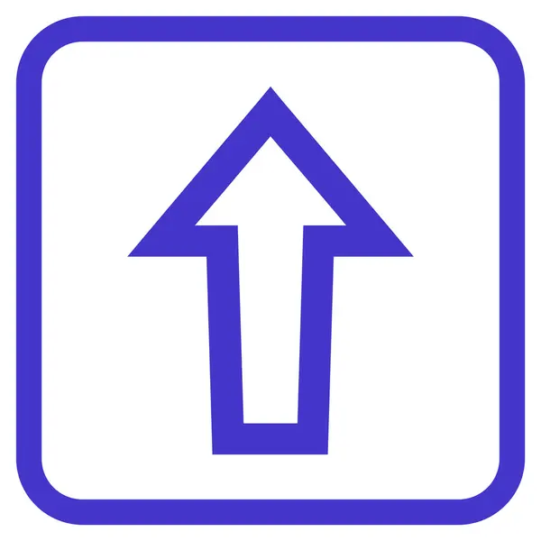 Šipka nahoru vektorové ikony v rámečku — Stockový vektor