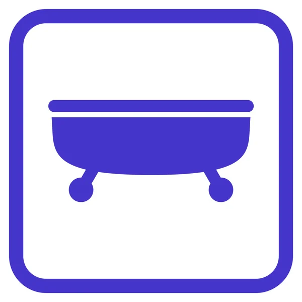 Bathtub Vector Icon In a Frame — Stock Vector