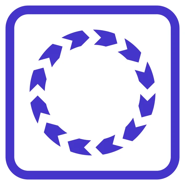 Circulation Vector Icon In a Frame — Stock Vector