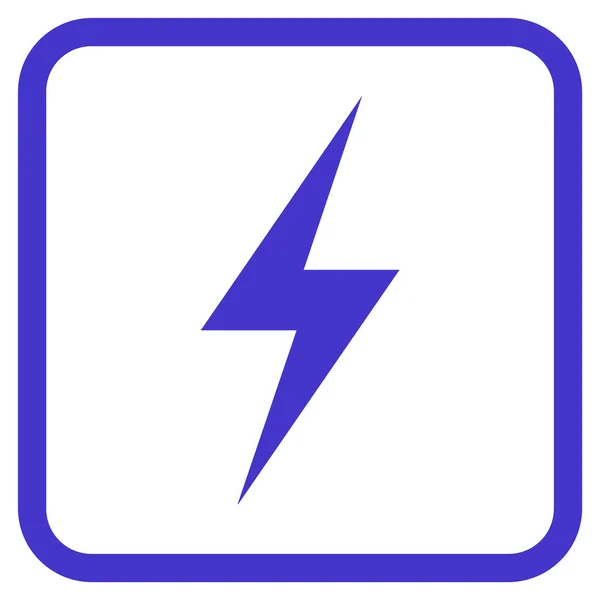 Electricity Vector Icon In a Frame — Stock Vector