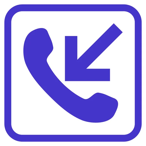 Pictogram voor binnenkomende Call-Vector In een Frame — Stockvector