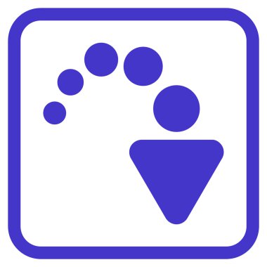 Vektör simgesi bir çerçeve içinde Yinele