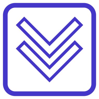 Vektör simgesi bir çerçeve içinde aşağı kaydır