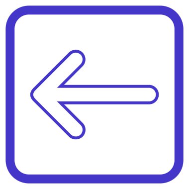 Yuvarlak ok vektör simgesi bir çerçevede yaptı.