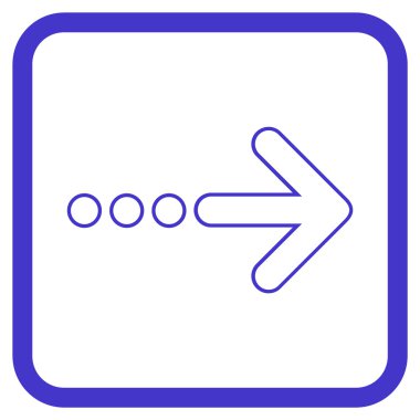 Doğru vektör simgesi bir çerçevede göndermek