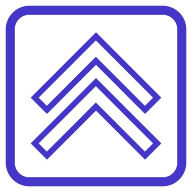 Vektör simgesi bir çerçeve içinde yukarı kayması