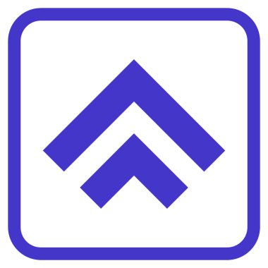 Vektör simgesi bir çerçeve içinde yukarı kayması