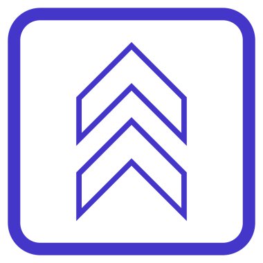 Vektör simgesi bir çerçeve içinde yukarı kayması