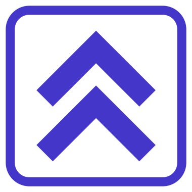 Vektör simgesi bir çerçeve içinde yukarı kayması