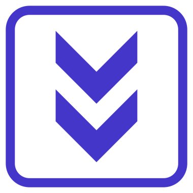 Vektör simgesi bir çerçeve içinde aşağı kaydır