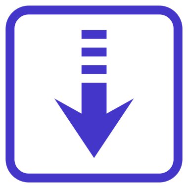 Vektör simgesi bir çerçeve içinde gönderin