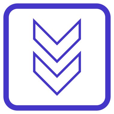 Vektör simgesi bir çerçeve içinde aşağı kaydır