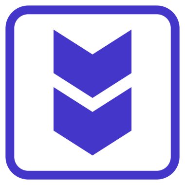 Vektör simgesi bir çerçeve içinde aşağı kaydır