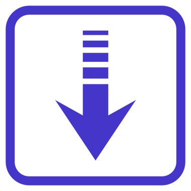 Vektör simgesi bir çerçeve içinde gönderin