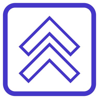 Vektör simgesi bir çerçeve içinde yukarı kayması