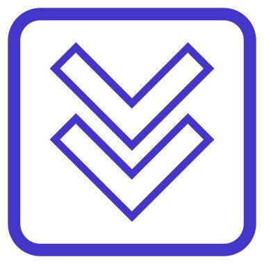 Vektör simgesi bir çerçeve içinde aşağı kaydır