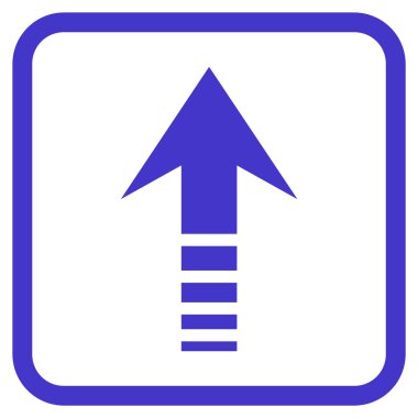 Vektör simgesi bir çerçeve içinde gönder