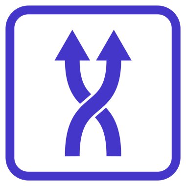 Vektör simge yukarı okları bir çerçevede shuffle