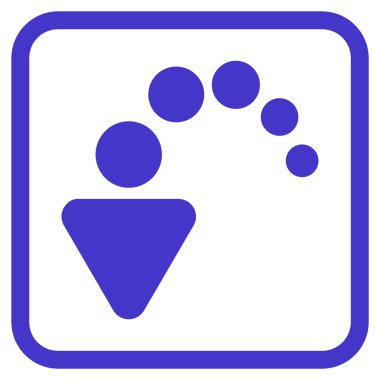 Vektör simgesi bir çerçeve içinde geri al