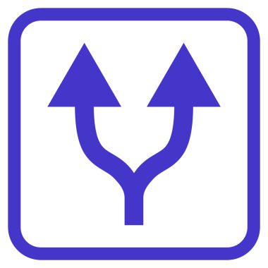 Vektör simgesi bir çerçeve içinde yukarı okları bölme