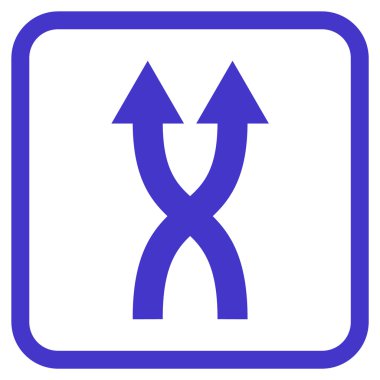 Vektör simge yukarı okları bir çerçevede shuffle