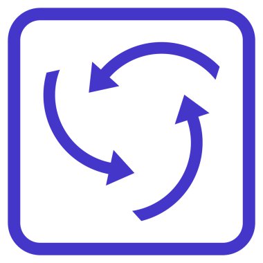 Oklar vektör simgesi bir çerçevede girdap