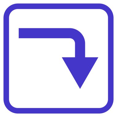 Vektör simgesi bir çerçeve içinde geri çevirmek