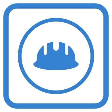 Oluşturucu işçisi vektör simgesi bir çerçeve içinde