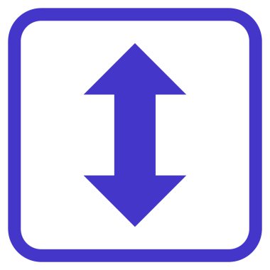 Dikey Exchange oklar bir çerçeve içinde simge vektör