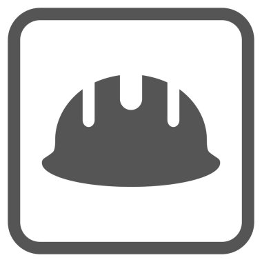 Oluşturucu işçisi vektör simgesi bir çerçeve içinde