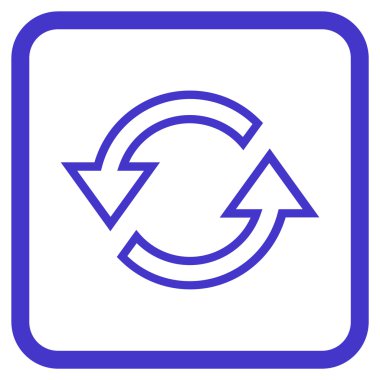 Eşitleme oklar bir çerçeve içinde simge vektör