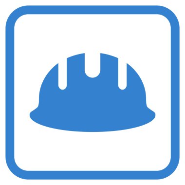 Oluşturucu işçisi vektör simgesi bir çerçeve içinde