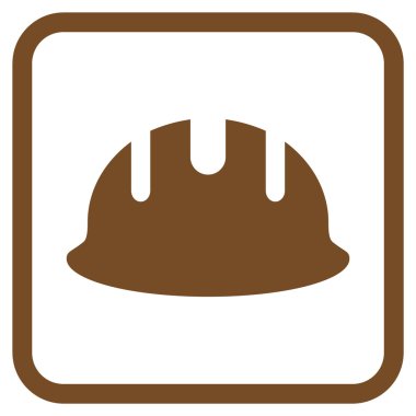 Oluşturucu işçisi vektör simgesi bir çerçeve içinde