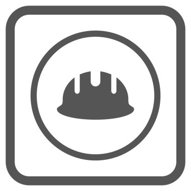 Oluşturucu işçisi vektör simgesi bir çerçeve içinde