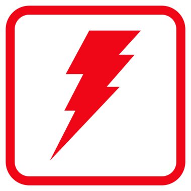 Vektör simgesi bir çerçeve içinde yürütmek