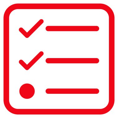 Denetim listesi vektör simgesi bir çerçeve içinde