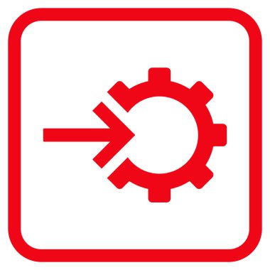 COG Tümleştirme vektör simgesi bir çerçeve içinde