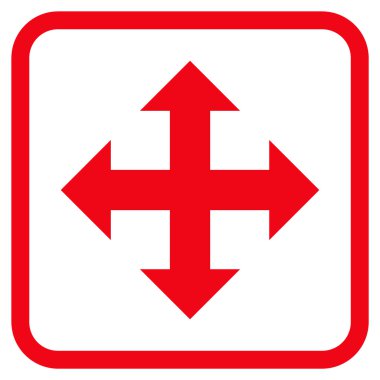 Bir çerçeve içinde vektör simgesini genişletin