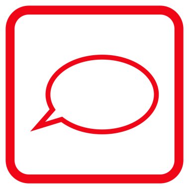 İpucu bulut vektör simgesi bir çerçeve içinde