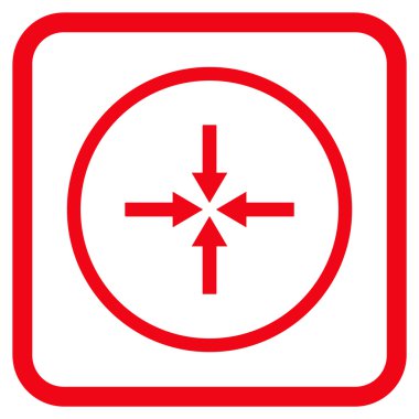 Etkisi oklar bir çerçeve içinde simge vektör