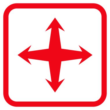 Bir çerçeve içinde vektör simgesini genişletin