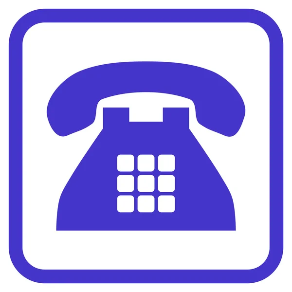 Icona vettoriale del telefono tono in una cornice — Vettoriale Stock