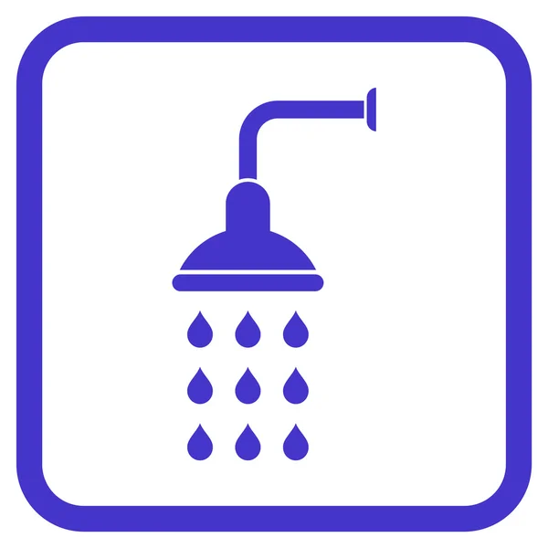 Icona vettoriale doccia in una cornice — Vettoriale Stock
