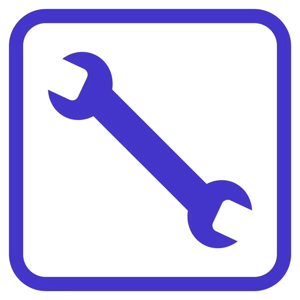 Wrench Vector Icon In a Frame — Stock Vector