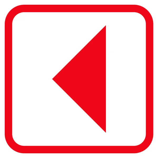 Pijlpunt links Vector Icon In een Frame — Stockvector
