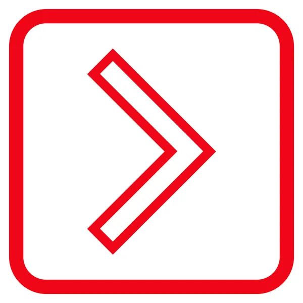 Икона правого вектора — стоковый вектор