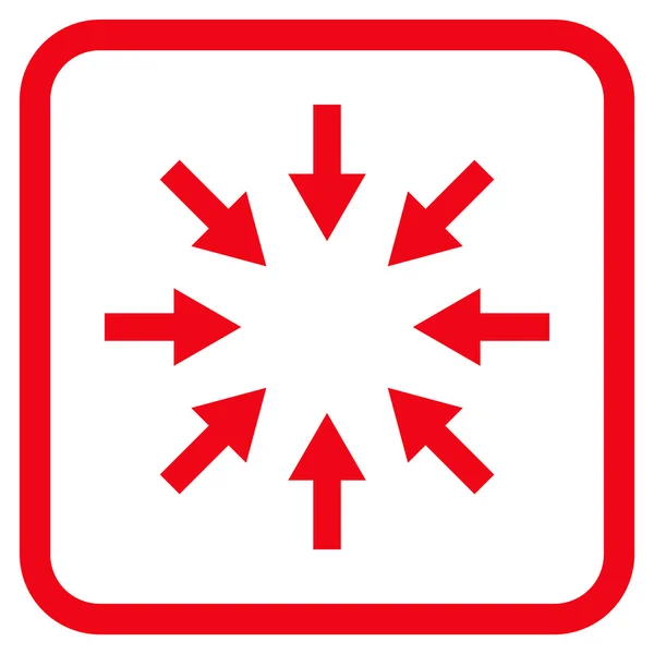 Flechas compactas Vector icono en un marco — Archivo Imágenes Vectoriales