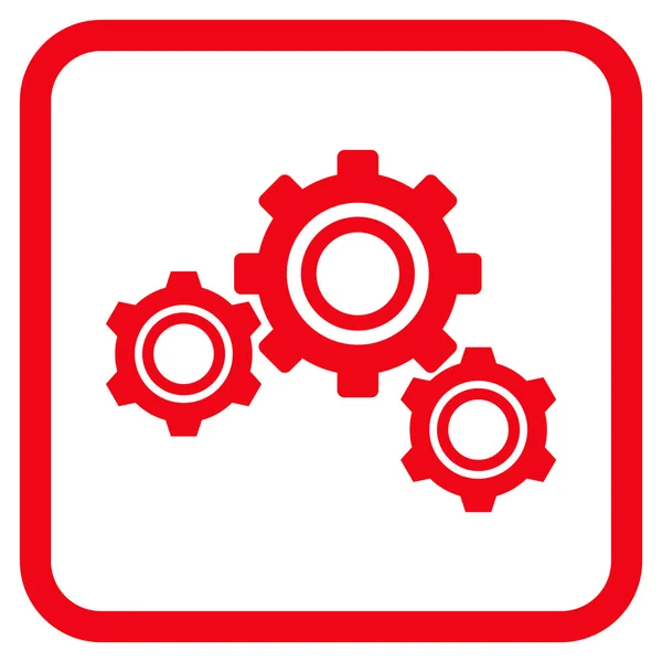 Vektorové ikony v rámu kola — Stockový vektor